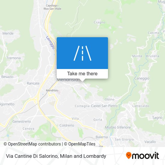 Via Cantine Di Salorino map