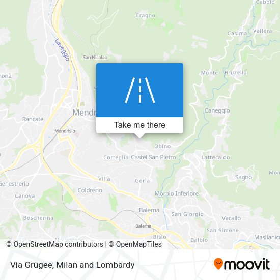 Via Grügee map