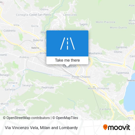 Via Vincenzo Vela map