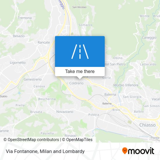 Via Fontanone map