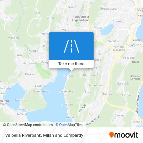 Valbella Riverbank map