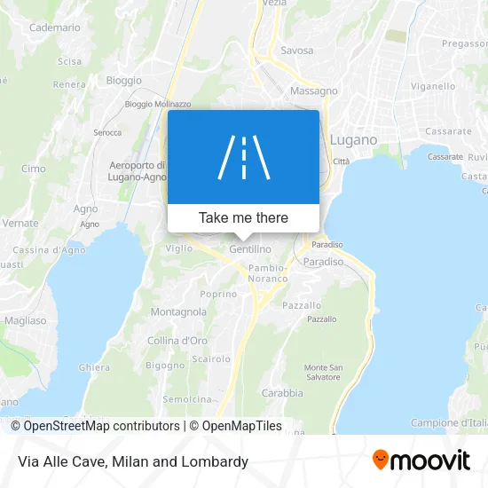 Via Alle Cave map