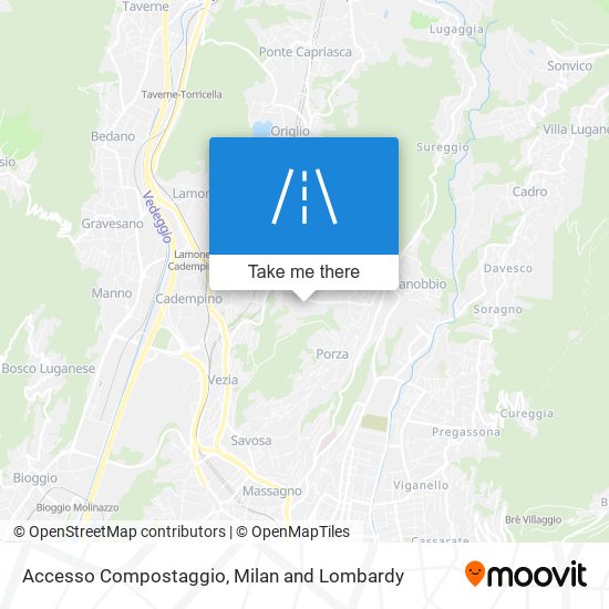 Accesso Compostaggio map