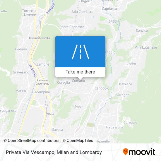 Privata Via Vescampo map