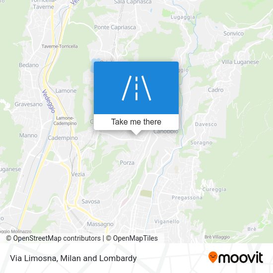 Via Limosna map