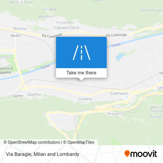 Via Baragie map