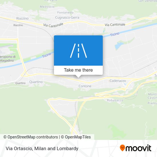 Via Ortascio map