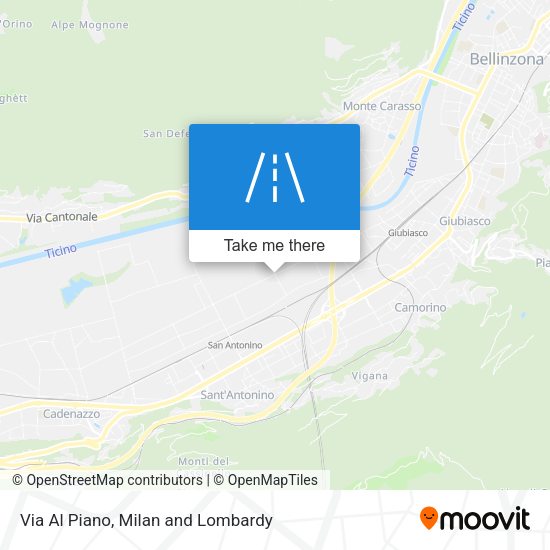 Via Al Piano map