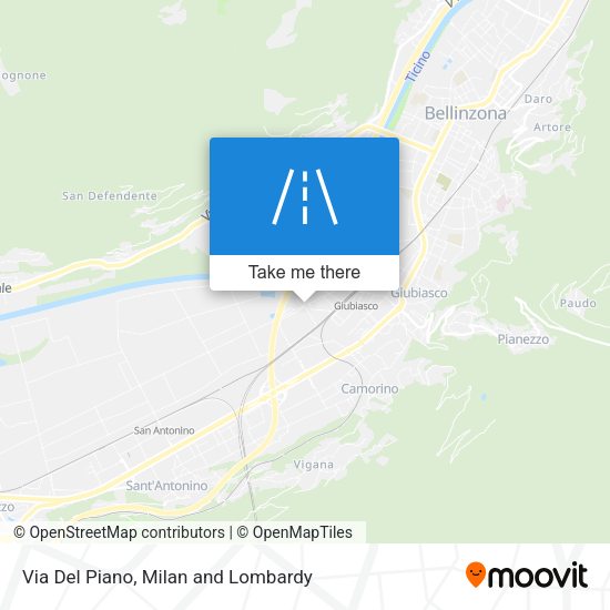 Via Del Piano map