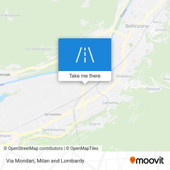 Via Mondari map