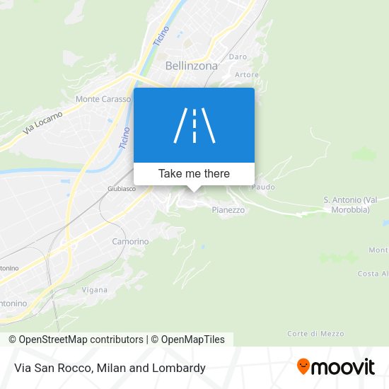 Via San Rocco map