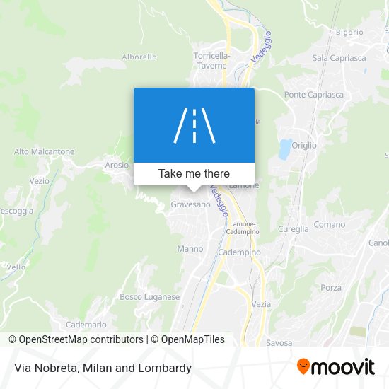 Via Nobreta map