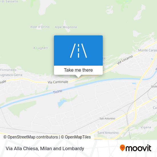 Via Alla Chiesa map