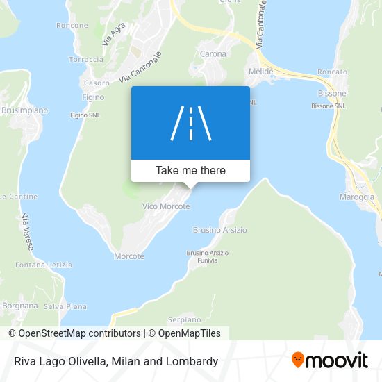 Riva Lago Olivella map