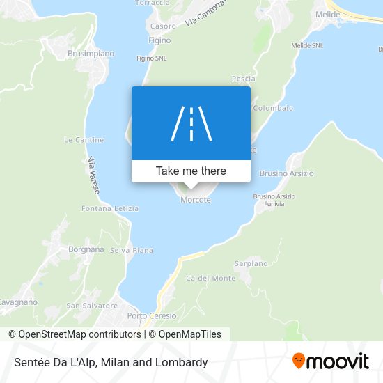 Sentée Da L'Alp map