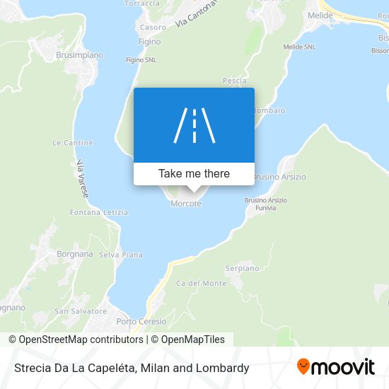 Strecia Da La Capeléta map