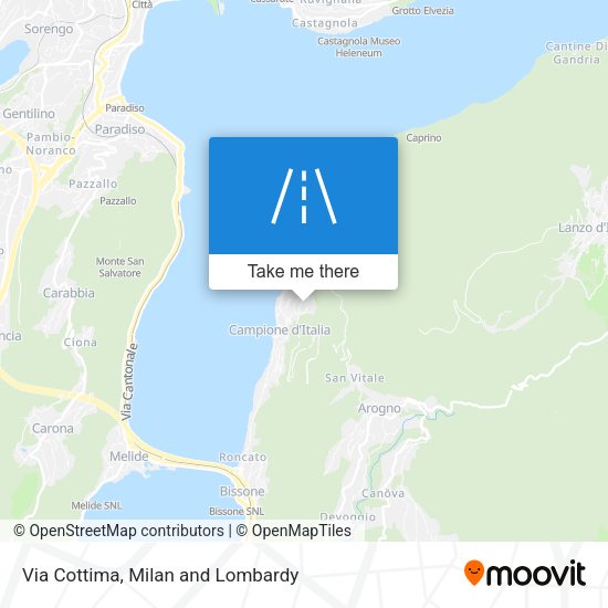 Via Cottima map