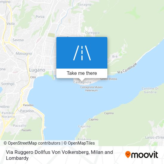 Via Ruggero Dollfus Von Volkersberg map