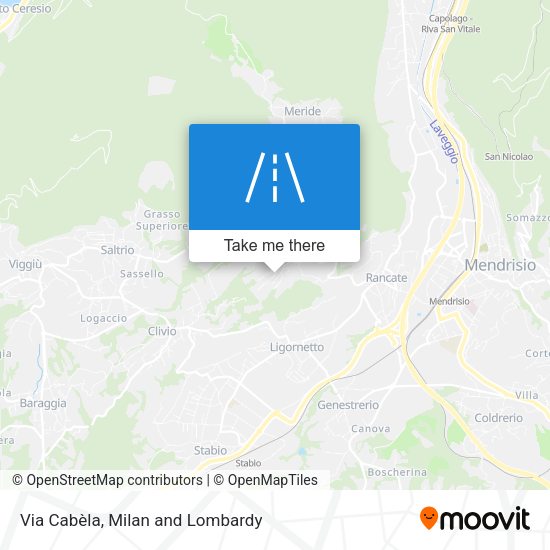 Via Cabèla map