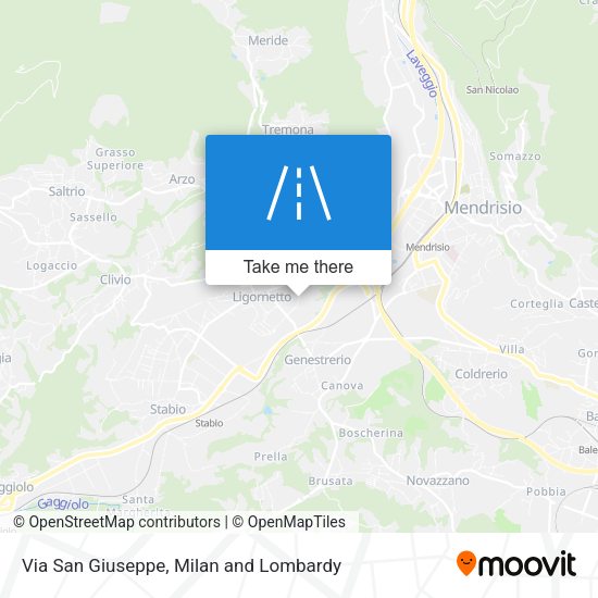 Via San Giuseppe map