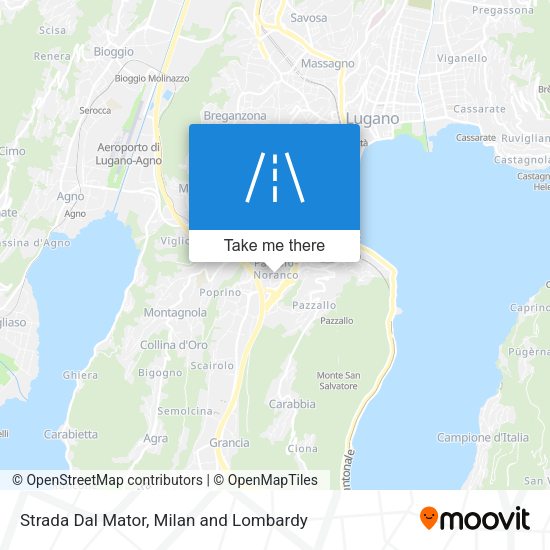 Strada Dal Mator map