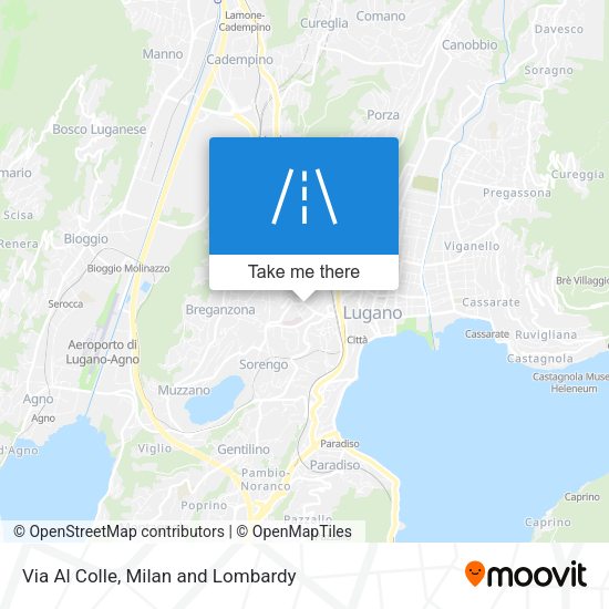 Via Al Colle map