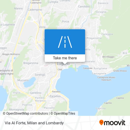 Via Al Forte map