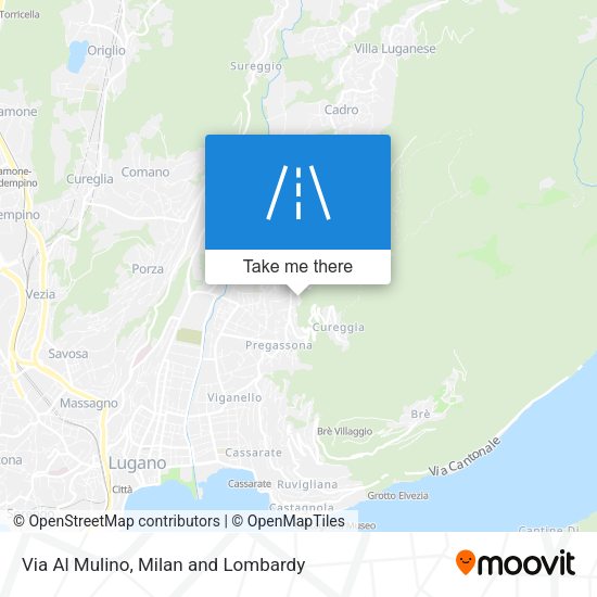 Via Al Mulino map