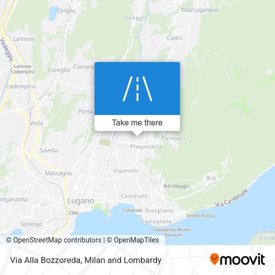 Via Alla Bozzoreda map
