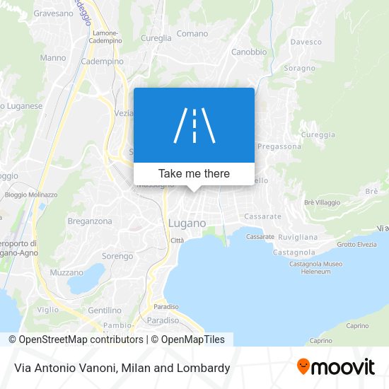 Via Antonio Vanoni map