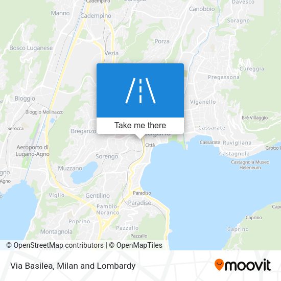 Via Basilea map