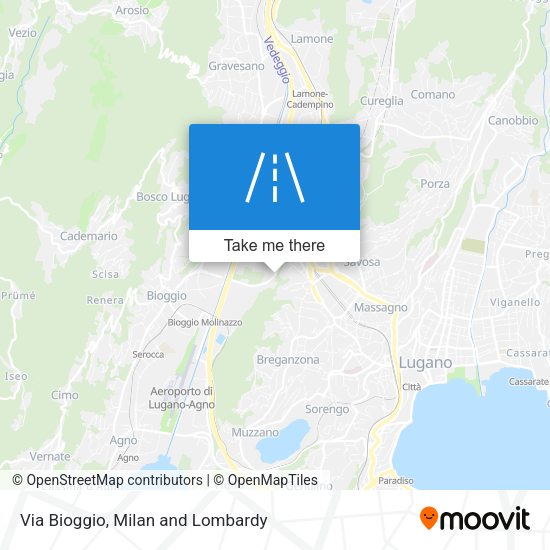 Via Bioggio map