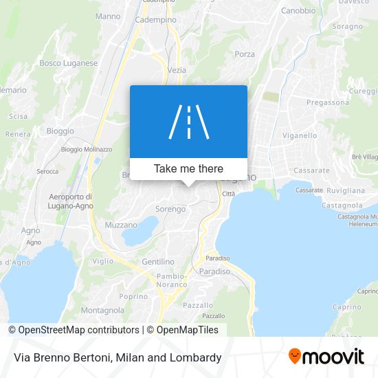 Via Brenno Bertoni map