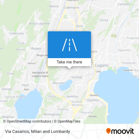 Via Casarico map