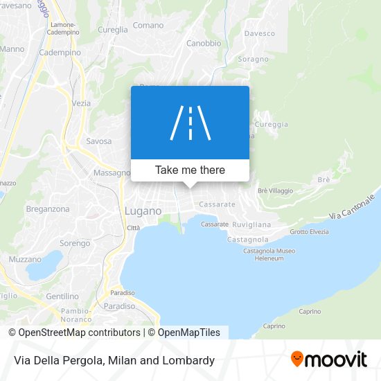 Via Della Pergola map