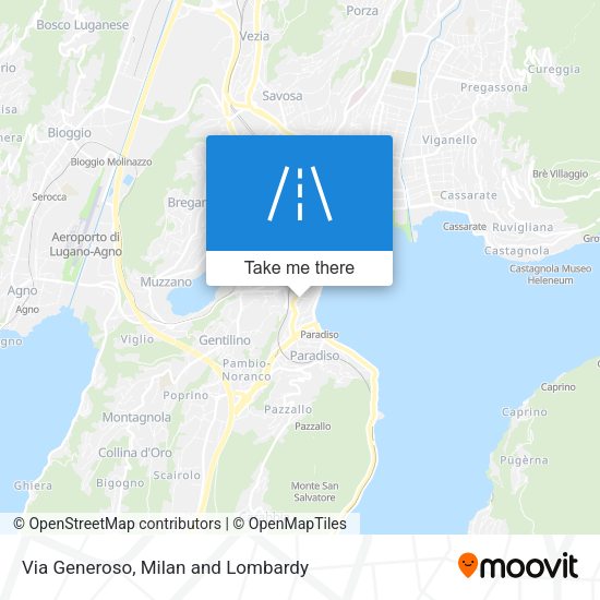 Via Generoso map