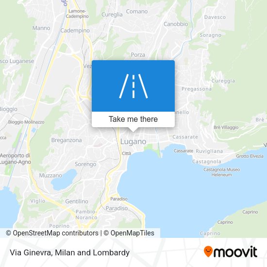 Via Ginevra map