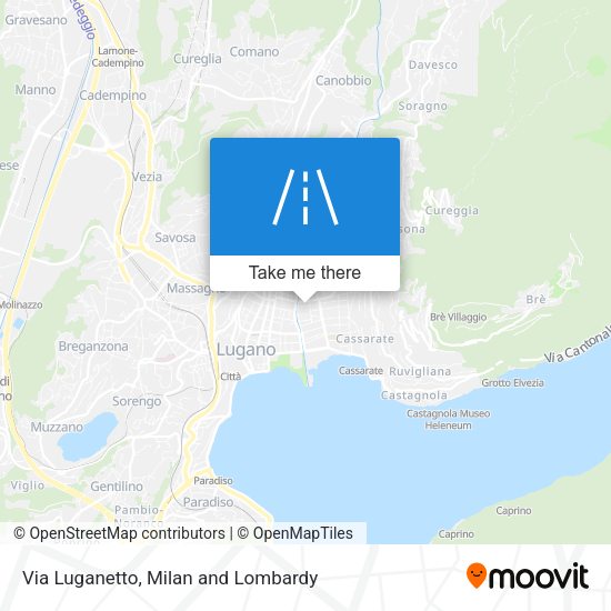 Via Luganetto map