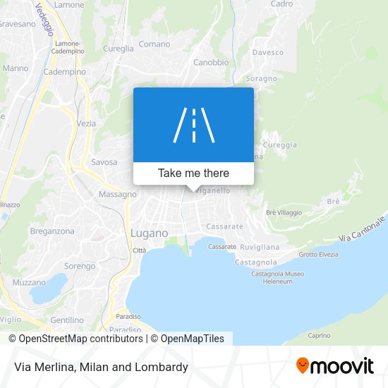 Via Merlina map
