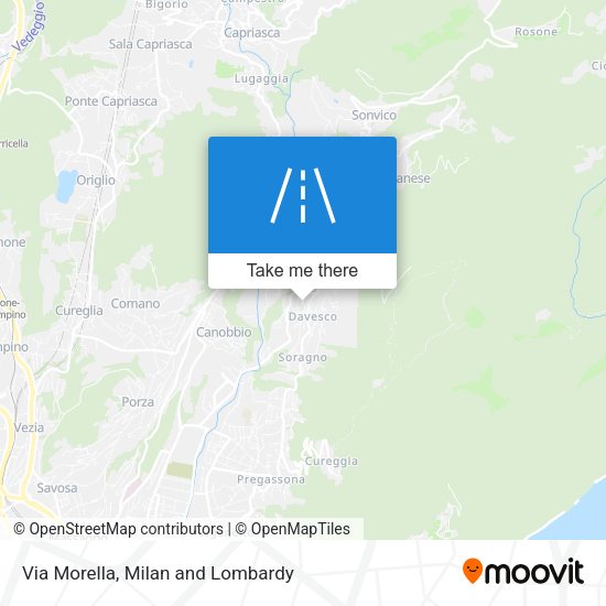 Via Morella map