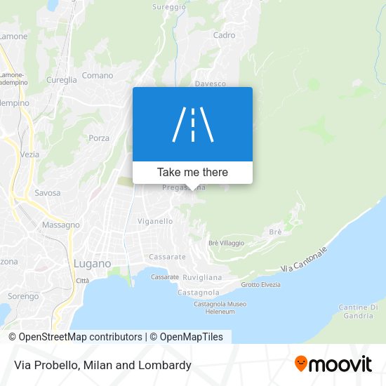 Via Probello map