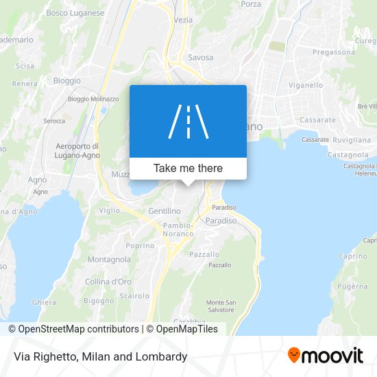 Via Righetto map