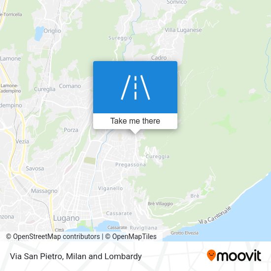 Via San Pietro map