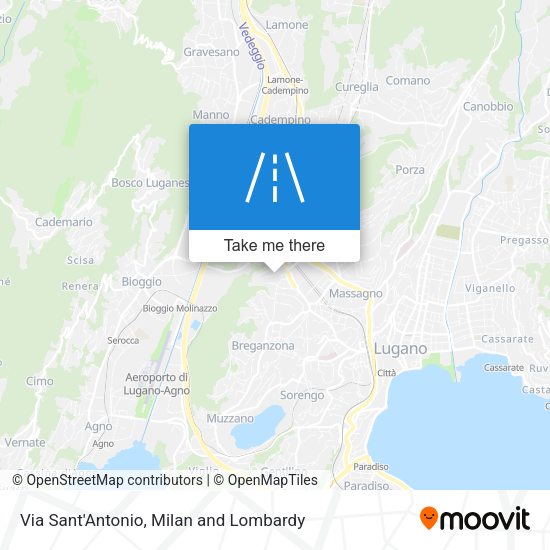 Via Sant'Antonio map