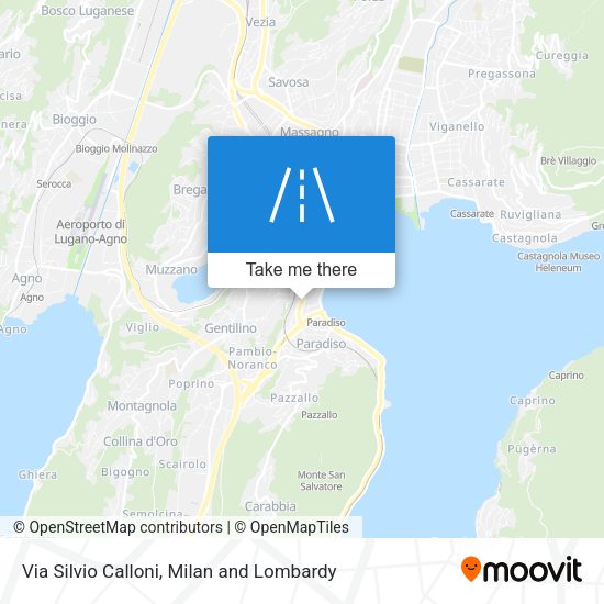 Via Silvio Calloni map