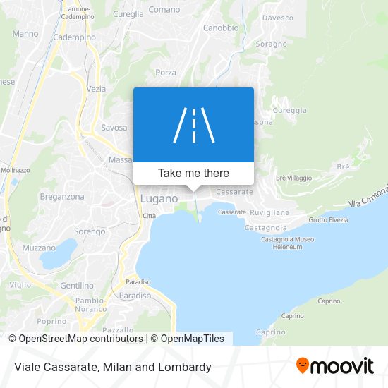 Viale Cassarate map
