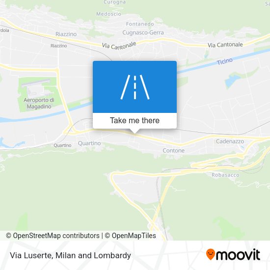 Via Luserte map