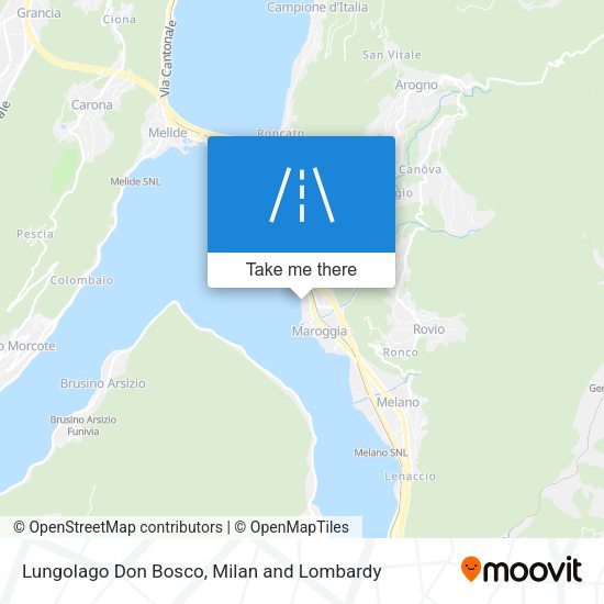 Lungolago Don Bosco map