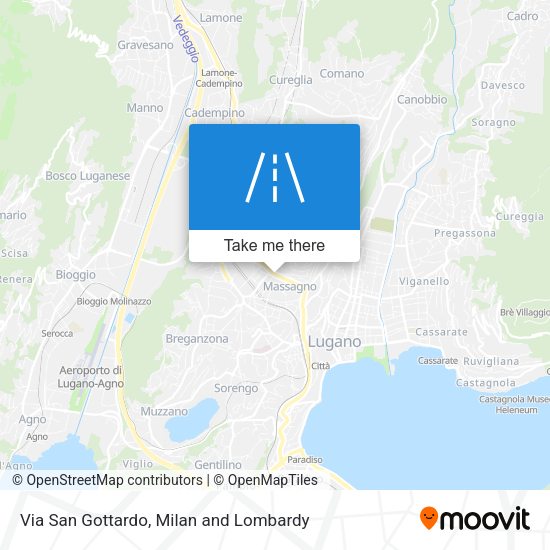 Via San Gottardo map