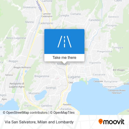Via San Salvatore map